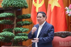 Премьер-министр Фам Минь Тьинь выступает на заседании. Фото: Чан Хай