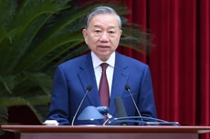 Генеральный секретарь ЦК КПВ То Лам выступает на мероприятии. Фото: Данг Кхоа