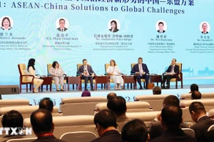 Общий вид тематического диалога высокого уровня в рамках Недели АСЕАН-Китай 2025 года. Фото: ВИА