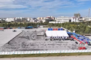 Общий вид внутреннего контейнерного терминала Танканг– Mокбай (1-й этап) в провинции Тэйнинь. Фото: ВИА