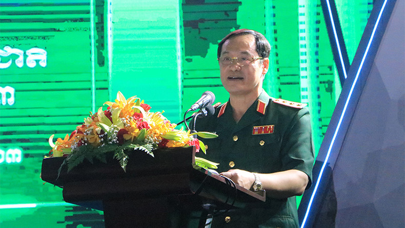 Генерал-полковник Ву Хай Шан выступает на событии. Фото: Нгуен Хиеп Генерал-полковник Ву Хай Шан выступает на событии. Фото: Нгуен Хиеп