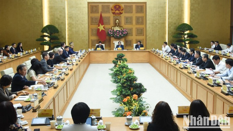 Общий вид рабочей встречи. Фото: Чан Хай Общий вид рабочей встречи. Фото: Чан Хай