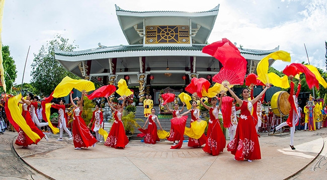 Открытие фестиваля, посвященного царице горы Шам. Фото: baoangiang.com.vn