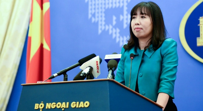 Официальный представитель МИДа Вьетнама Ле Тхи Тху Ханг. Фото: infonet.vn