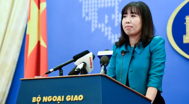 Официальный представитель МИДа Вьетнама Ле Тхи Тху Ханг. Фото: infonet.vn