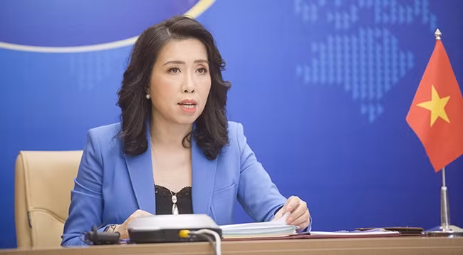 Официальный представитель МИД Вьетнама Ле Тхи Тху Ханг. Фото: МИД Вьетнама