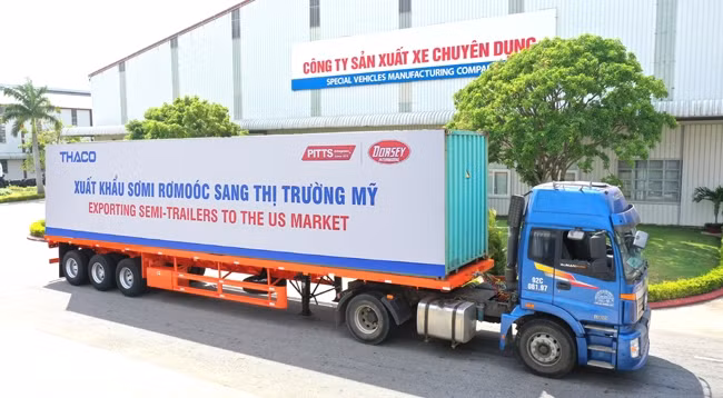 Экспорт полуприцепов в 2021 г. в США может увеличиться в 5 раз в сравнении с 2020 г. Фото: thacogroup.vn