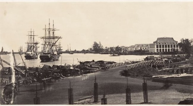 Торговый порт Сайгон в 1866 году. Фото: danviet.vn