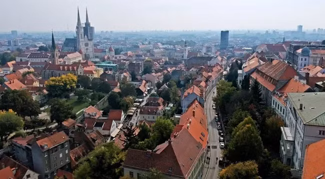 Вид на часть Загреба – столицы Хорватии. Фото: ria.ru