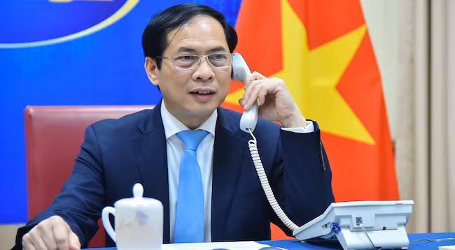 Министр иностранных дел Буй Тхань Шон. Фото: МИД Вьетнама