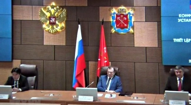 Российские участники конференции. Фото: VNA