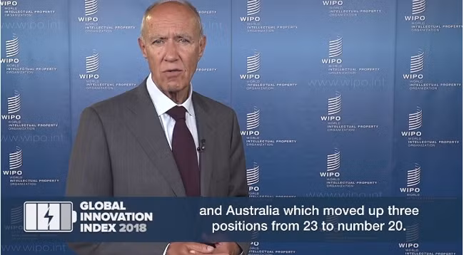 Старший экономист ВОИС Саша Вунш-Винсент заявил, что в последних изданиях ГИИ Вьетнам стал образцом среди стран со средним и низким уровнем дохода для технологических инноваций. Фото: wipo.int