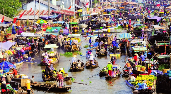 Плавучий рынок Кайранг. Фото: baodautu.vn