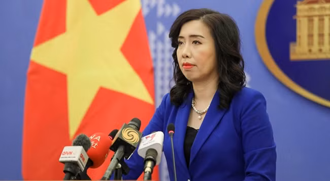 Официальный представитель МИД Вьетнама Ле Тхи Тху Ханг. Фото: МИД Вьетнама