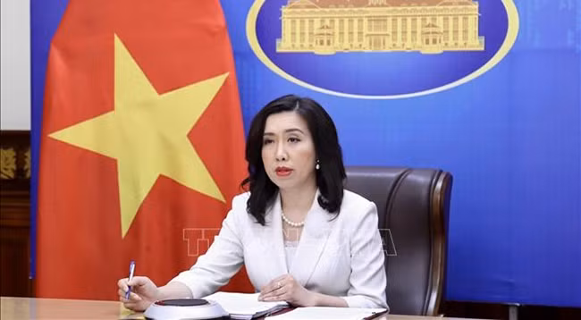 Официальный представитель МИД Вьетнама Ле Тхи Тху Ханг. Фото: VNA