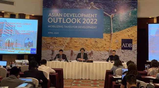 Общий вид пресс-конференции. Фото: Vietnam+