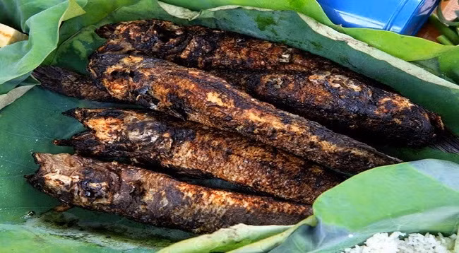 Поджареные на углях рыбы. Фото: baocantho.com.vn