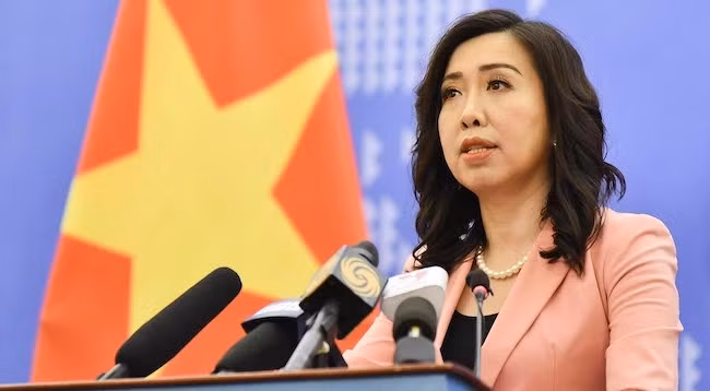 Официальный представитель МИД Ле Тхи Тху Ханг. Фото: МИД Вьетнама