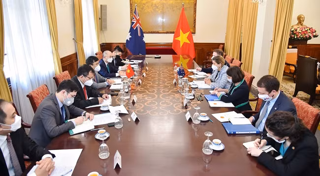 Общий вид переговоров. Фото: МИД Вьетнама