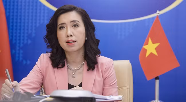 Официальный представитель МИД Вьетнама Ле Тхи Тху Ханг. Фото: МИД Вьетнама