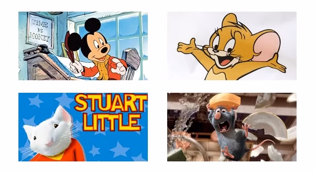 Самые известные мыши в мультфильмах