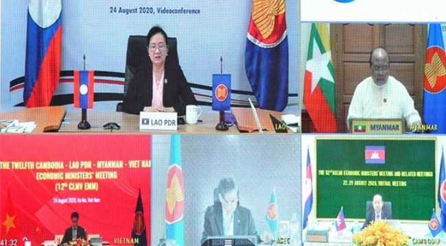 Участники совещания министров экономики стран CLMV. Фото: qdnd.vn