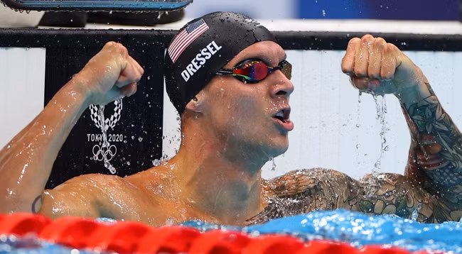 Калеб Дрессел стал обладателем пяти золотых медалей. Фото: Рейтер