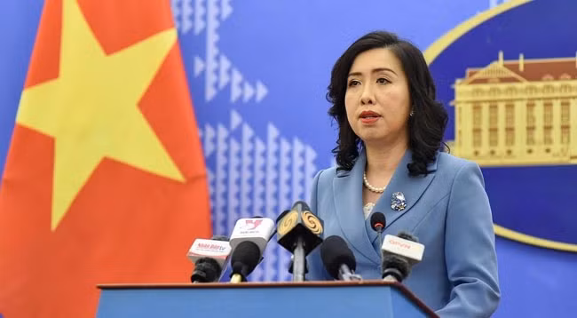 Официальный представитель МИД Вьетнама Ле Тхи Тху Ханг. Фото: МИД Вьетнама