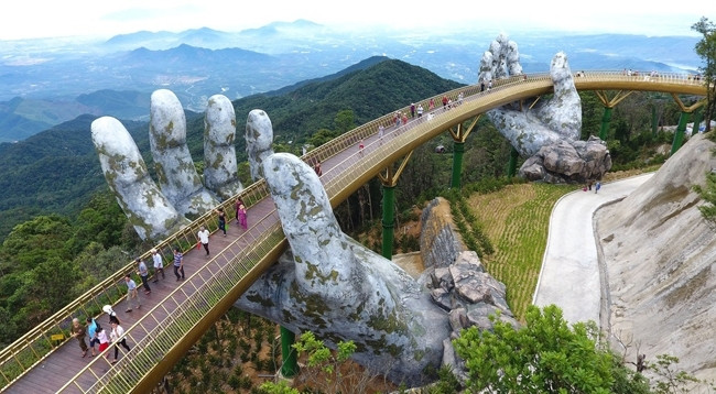 Золотой мост в г. Дананге. Фото: zingnews.vn