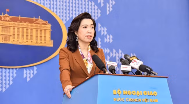 Официальный представитель МИД Вьетнама Ле Тхи Тху Ханг. Фото: МИД Вьетнама