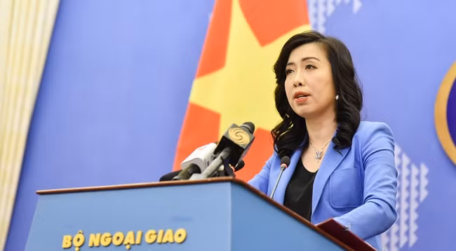 Официальный представитель МИД Вьетнама Ле Тхи Тху Ханг. Фото: МИД Вьетнама