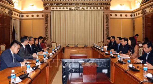 Общий вид встречи. Фото: VNA