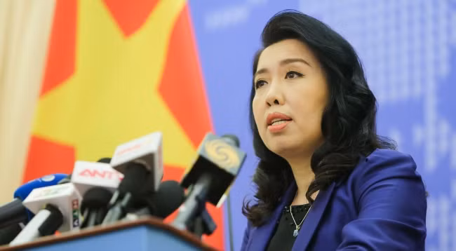 Официальный представитель МИД Вьетнама Ле Тхи Тху Ханг. Фото: МИД Вьетнама
