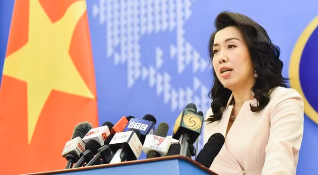 Официальный представитель МИД Вьетнама Ле Тхи Тху Ханг. Фото: МИД Вьетнама