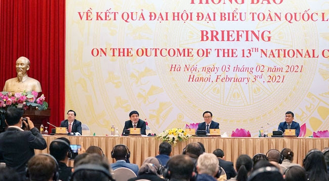Общий вид брифинга. Фото: hanoimoi.com.vn