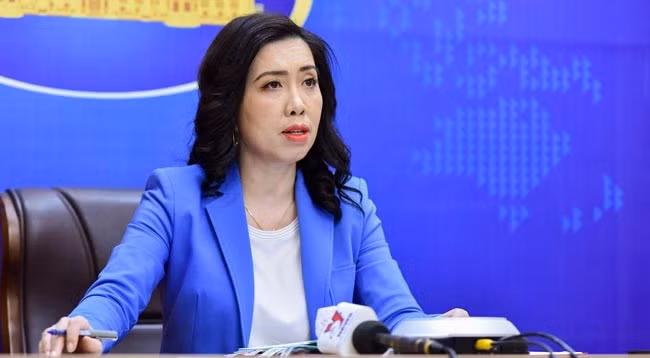 Официальный представитель МИД Вьетнама Ле Тхи Тху Ханг. Фото: МИД Вьетнама