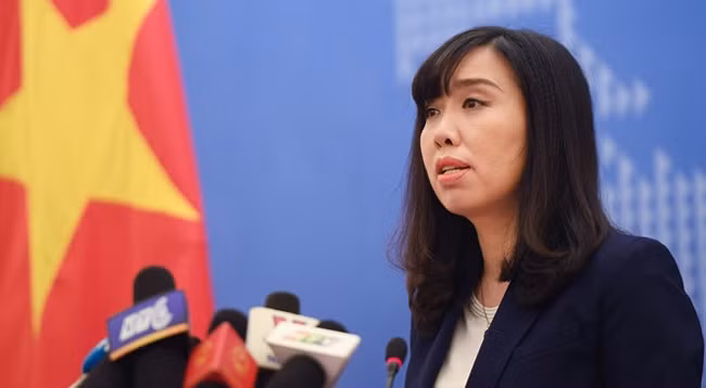 Официальный представитель Министерства иностранных дел Вьетнама Ле Тхи Тху Ханг. Фото: news.zing.vn