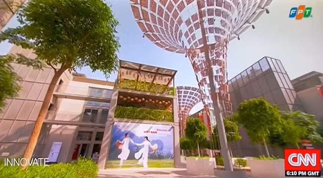 Вьетнамский выставочный дом в программе новых изобретений CNN. Фото с экрана