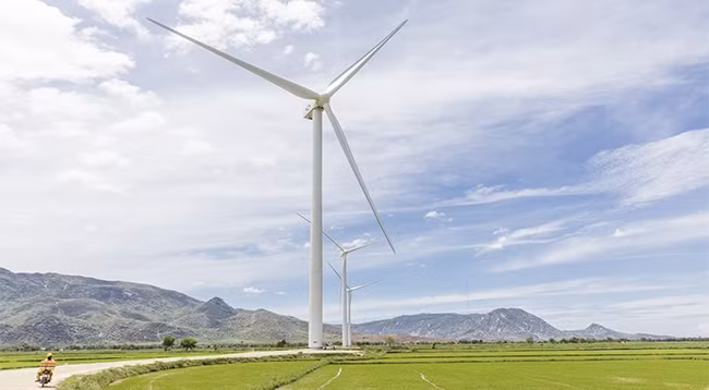 Ветряная электростанция Муйзинь. Фото: nangluongsachvietnam.vn