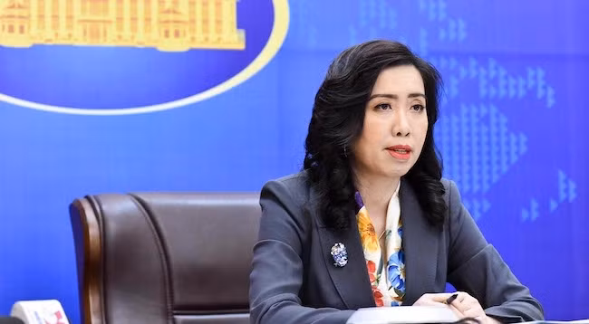 Официальный представитель МИД Вьетнама Ле Тхи Тху Ханг. Фото: МИД Вьетнама