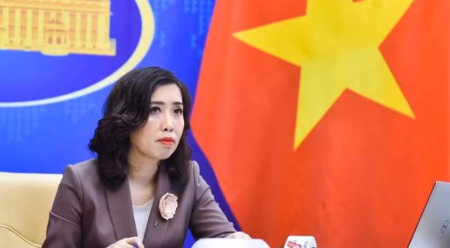 Официальный представитель МИД Вьетнама Ле Тхи Тху Ханг. Фото: baoquocte.vn