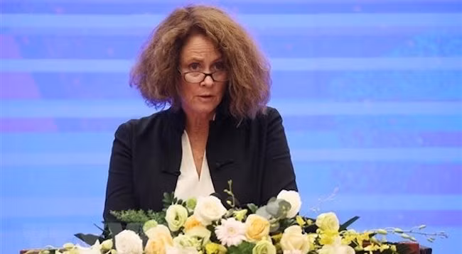 Директор ВБ во Вьетнаме Кэролин Терк. Фото: VNA