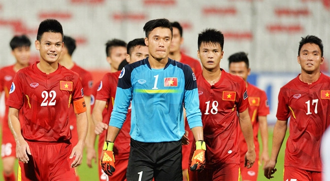 Игроки сборной Вьетнама по футболу U-20. Фото: bongda.com.vn