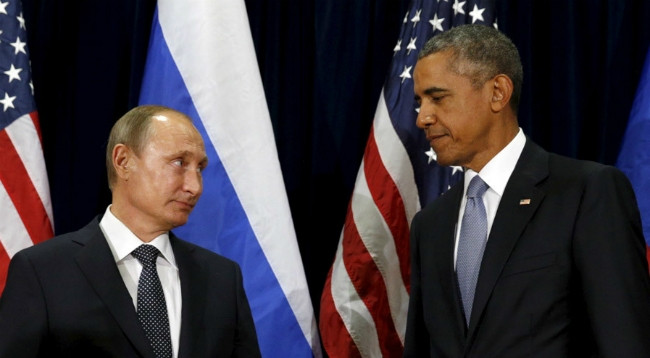 Президент США Барак Обама и президент РФ Владимир Путин.