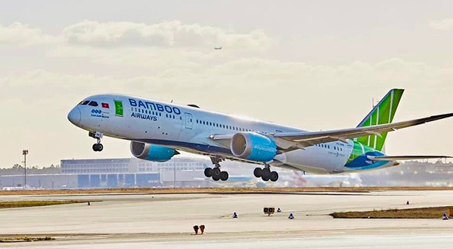 Самолет авиакомпании Bamboo Airways.