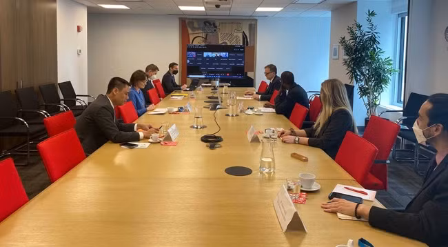 Общий вид дискуссии. Фото: baoquocte.vn