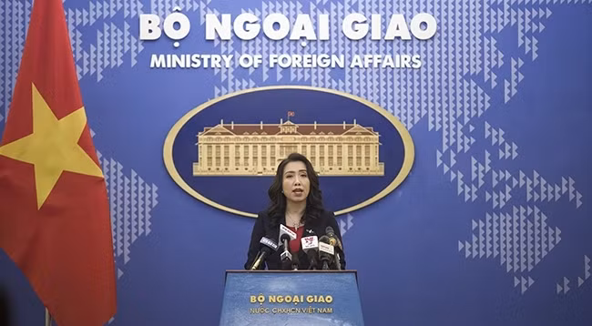 Официальный представитель МИД Вьетнама Ле Тхи Тху Ханг. Фото: МИД Вьетнама