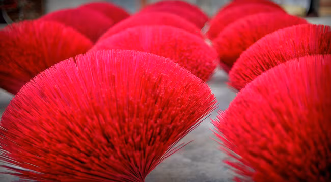 Деревня с самой многолетней историей изготовления благовоний во Вьетнаме ảnh 6