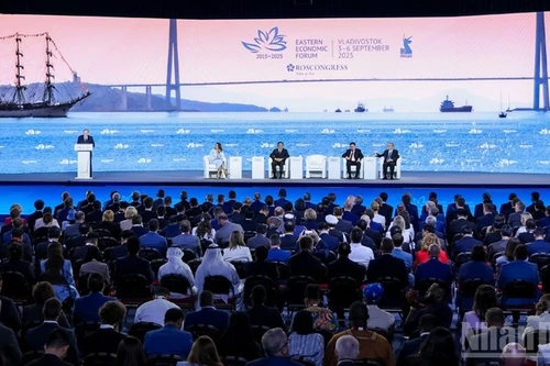 Общий вид пленарного заседания ВЭФ 2025. Фото: Суан Хынг