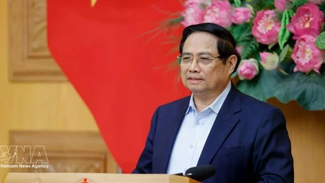 Премьер-министр Фам Минь Тьинь провёл рабочее совещание с Советом по консультированию в области политики для обсуждения социально-экономической ситуации и новых мировых тенденций. Фото: ВИА.